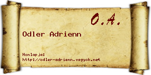 Odler Adrienn névjegykártya